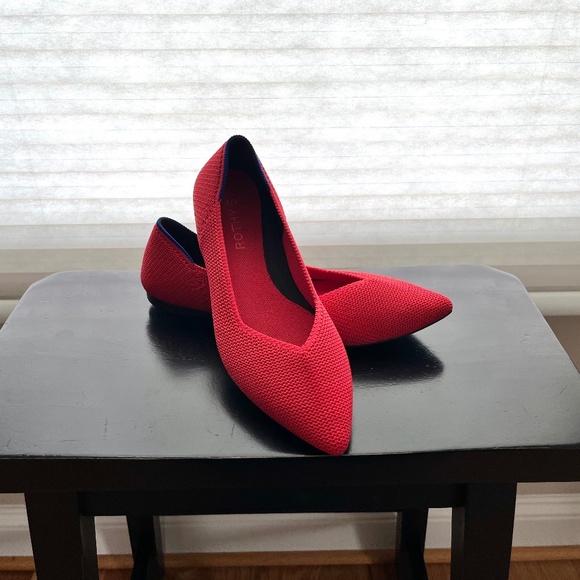 Rothy's Size 7 Glamour Red The Point II flats - Picture 1 of 7